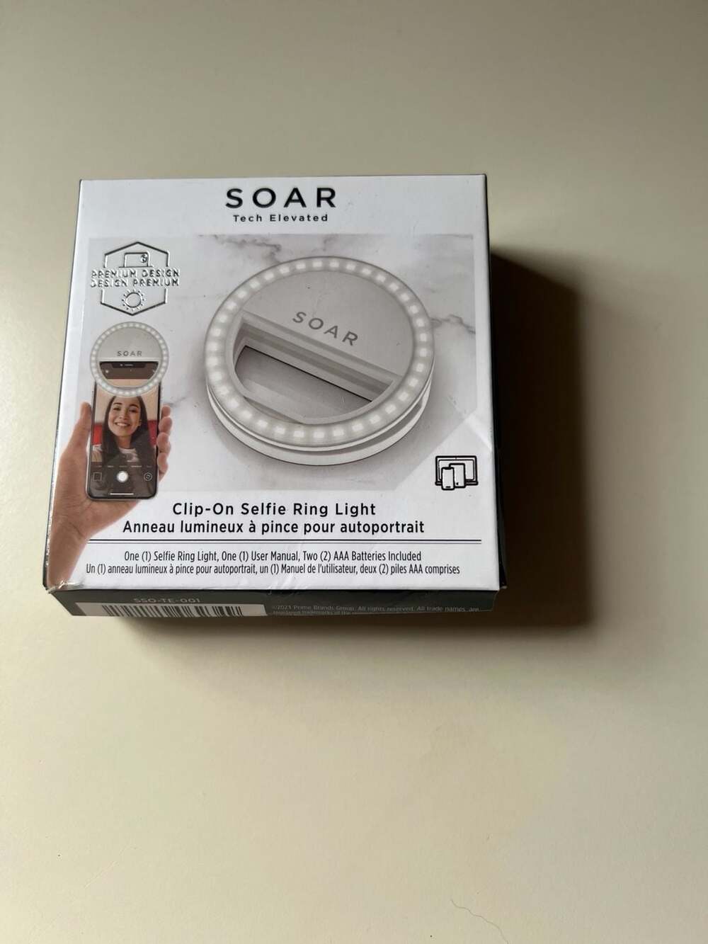 SOAR Tech Elevated Clip-On Selfie Ring Light SSO-TE-001